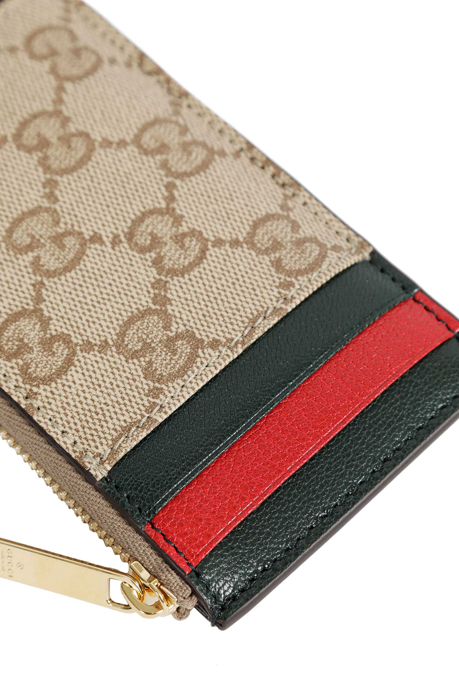Zipped Card Holder with Multicolor Slots