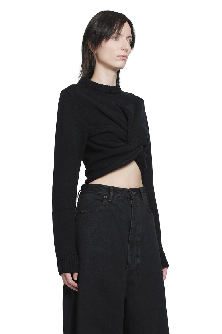 BALENCIAGA Knotted Wool Sweater woman