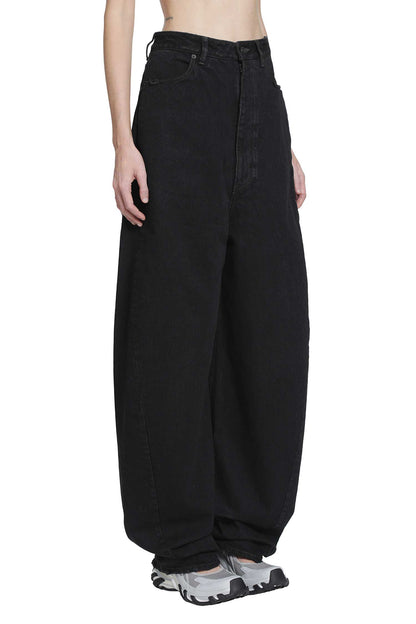 High Waist Barrel Twisted Seam Jeans