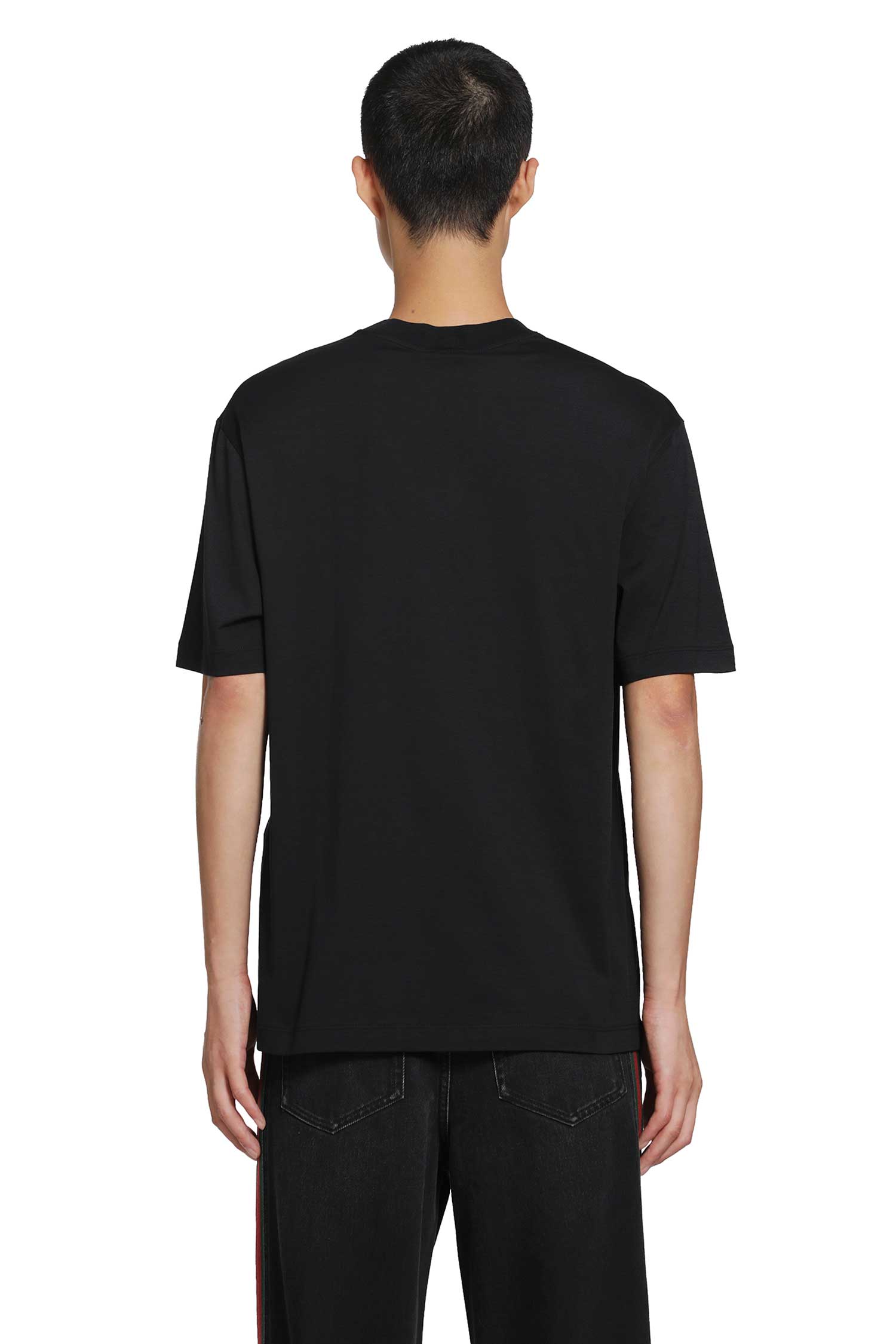 Cotton T-Shirt with Muted Web