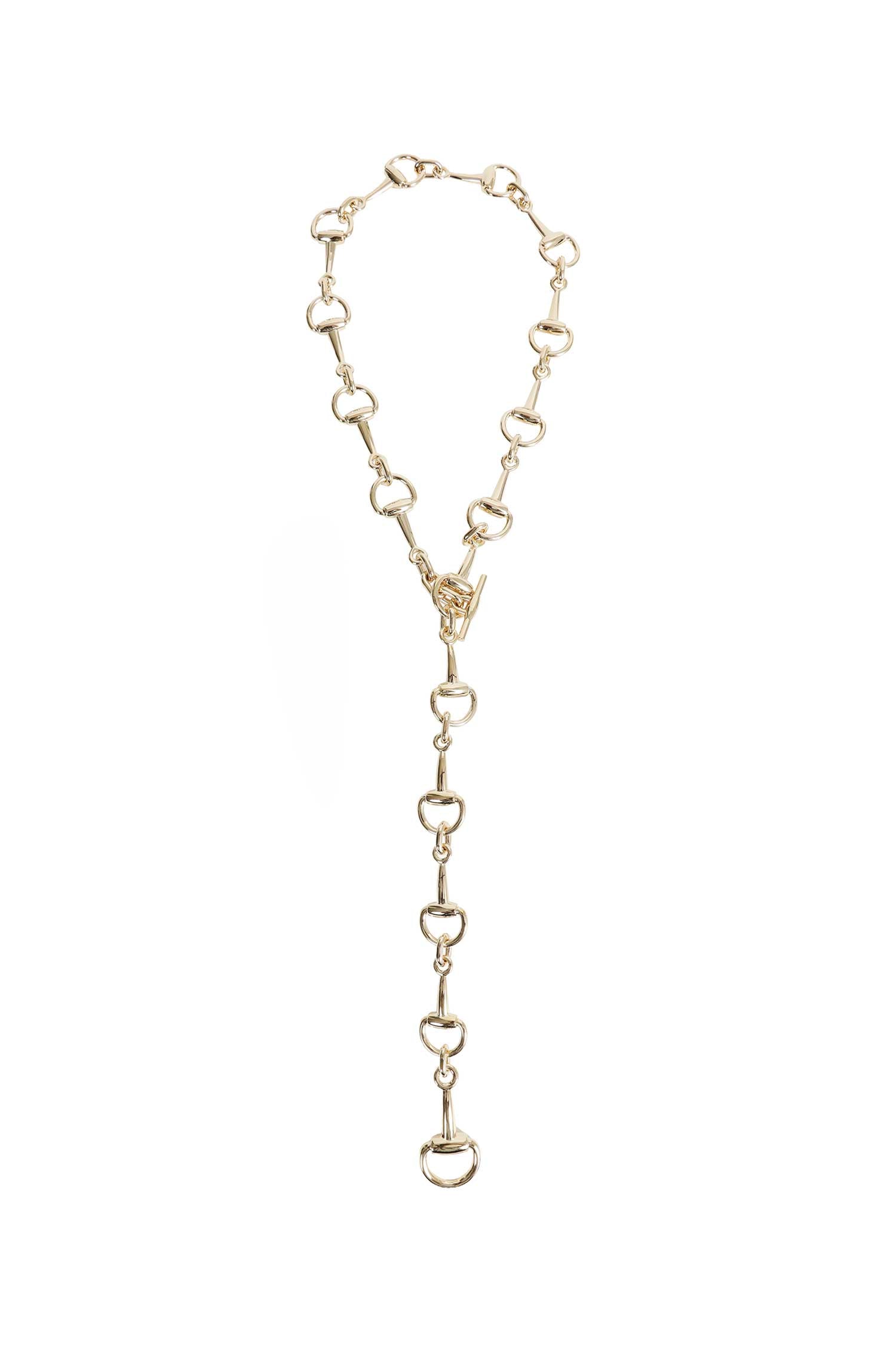Horsebit Lariat Necklace