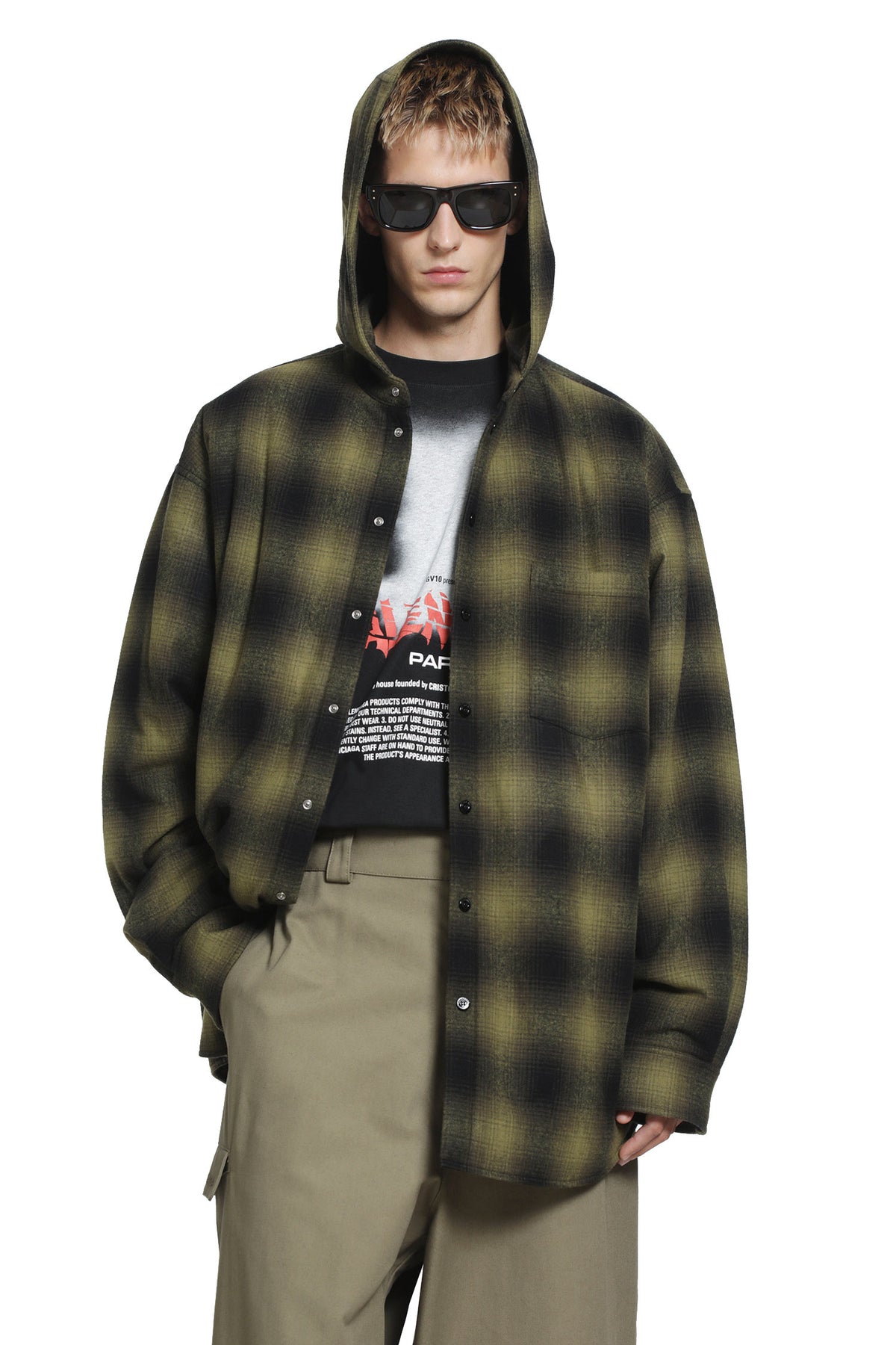 Padded Hooded Shirt