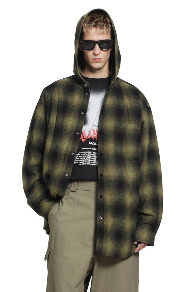 BALENCIAGA Padded Hooded Shirt man