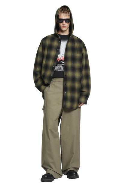 Padded Hooded Shirt