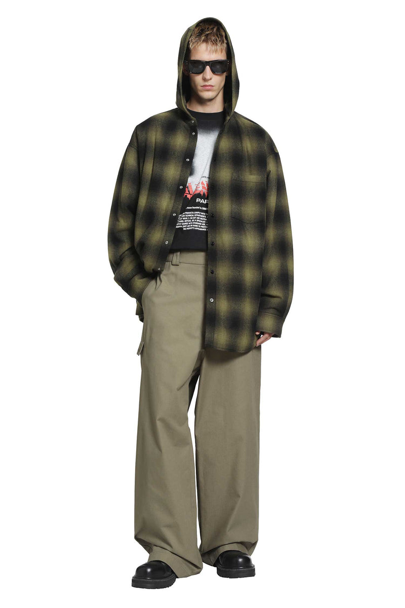 BALENCIAGA Padded Hooded Shirt man