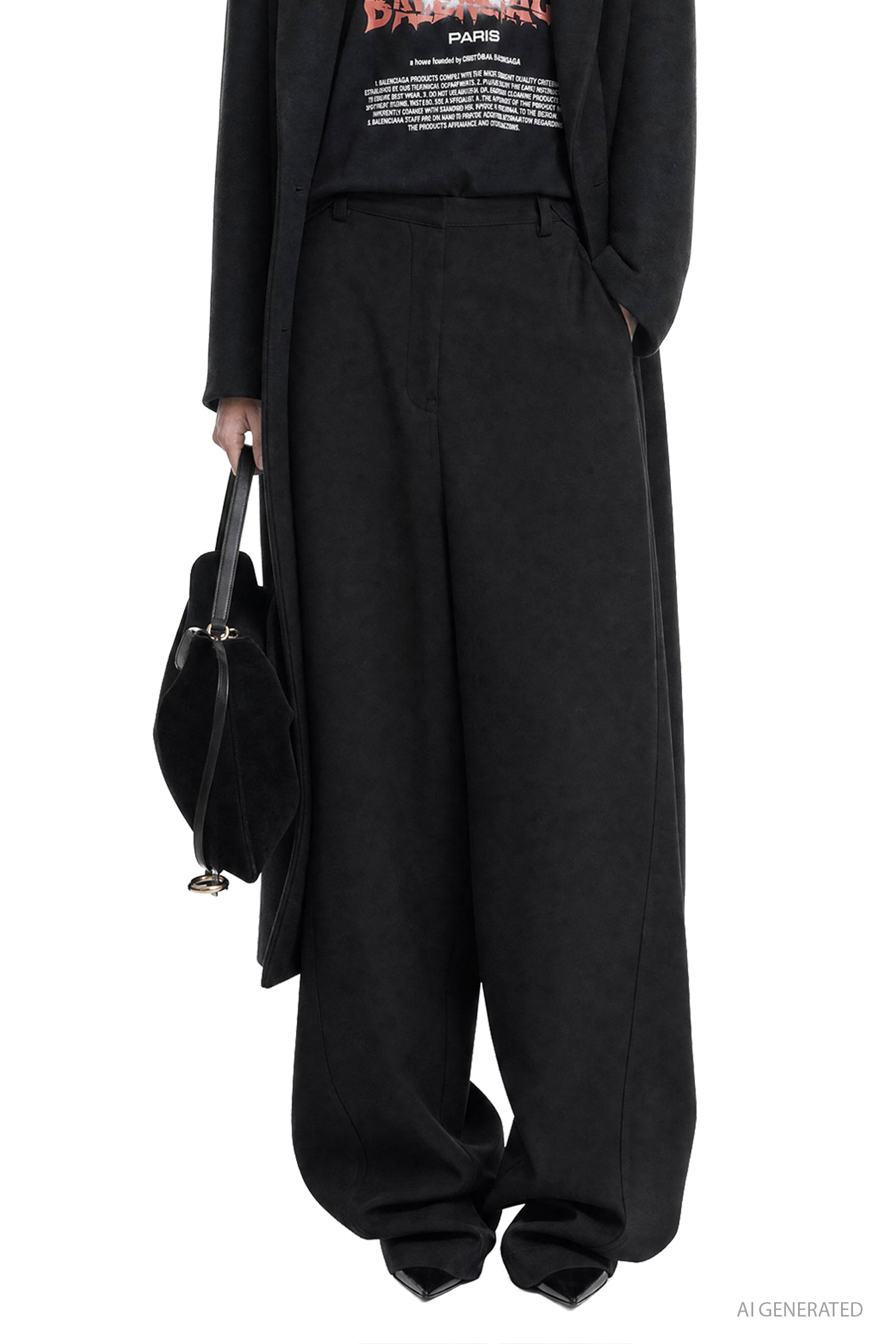 High-Waisted Barrel Pants