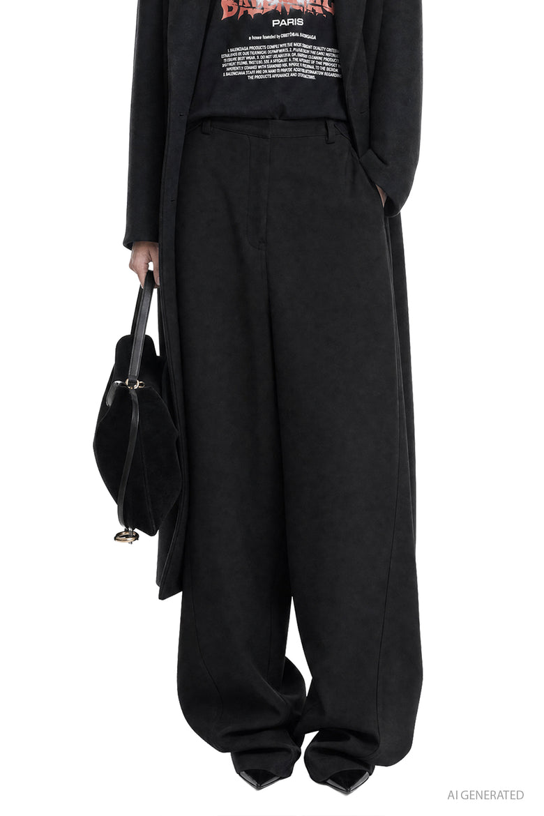 BALENCIAGA High-Waisted Barrel Pants woman