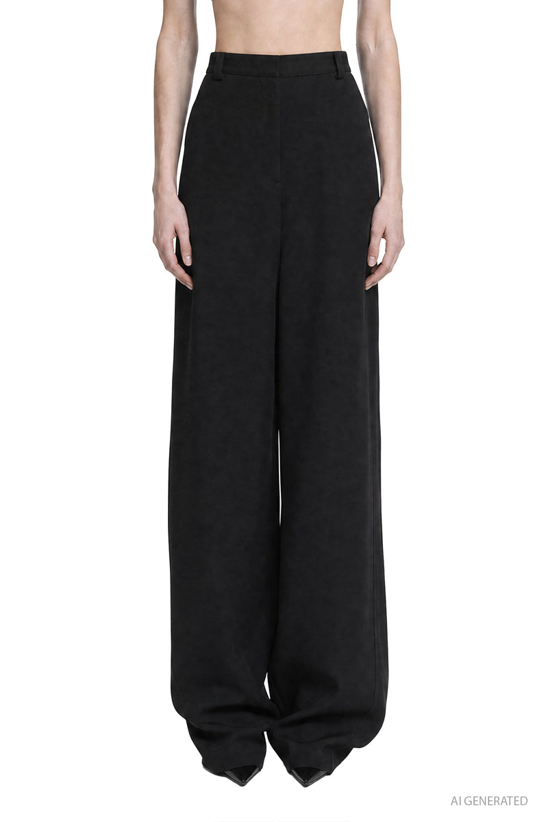 BALENCIAGA High-Waisted Barrel Pants woman