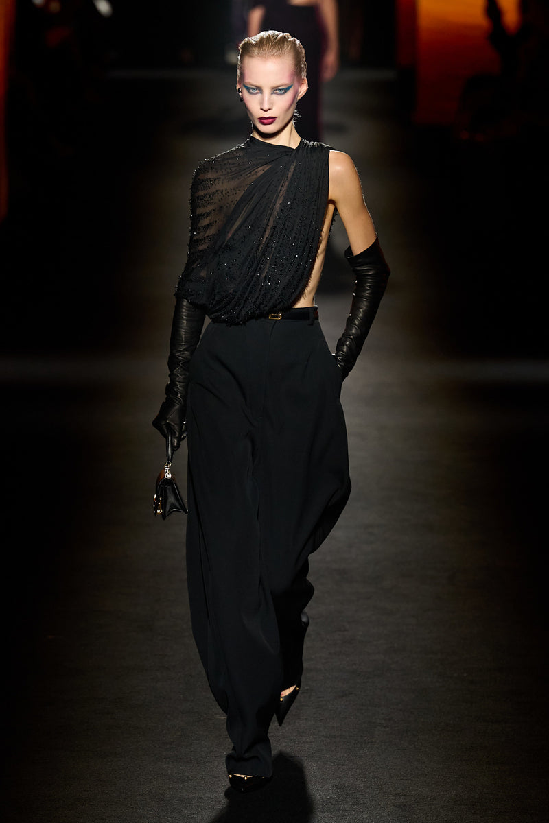 BALENCIAGA High-Waisted Barrel Pants woman