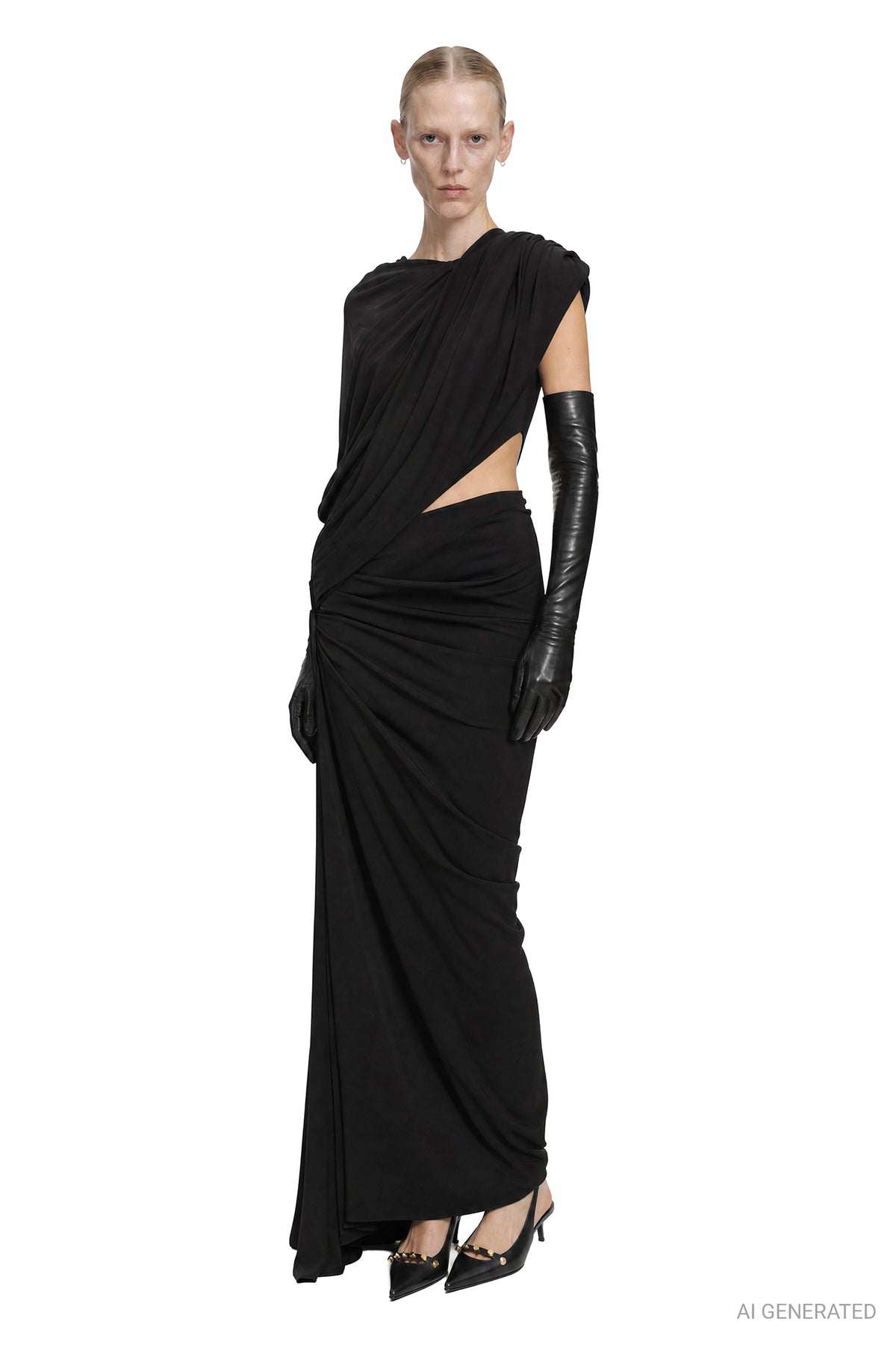Twisted Draped Dress