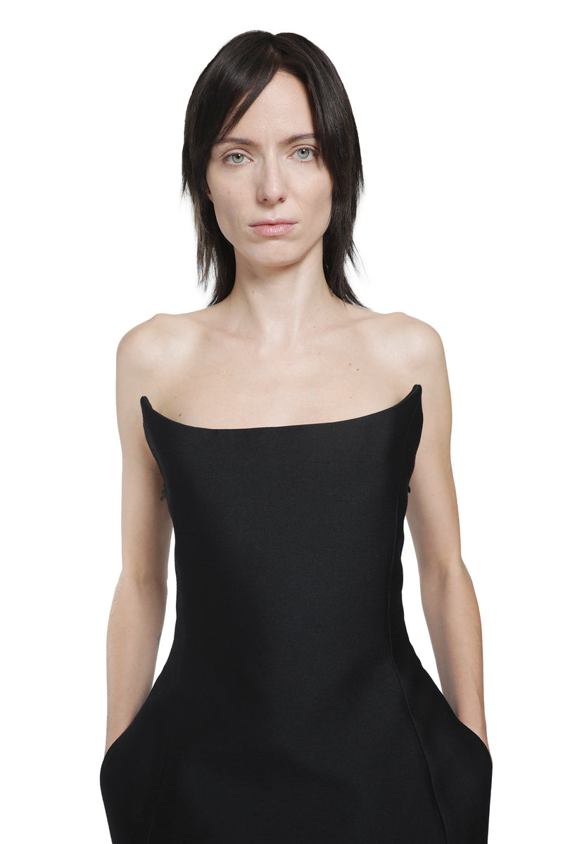 BALENCIAGA Midi Bustier Dress woman