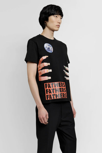 RAF SIMONS MAN BLACK T-SHIRTS & TANK TOPS