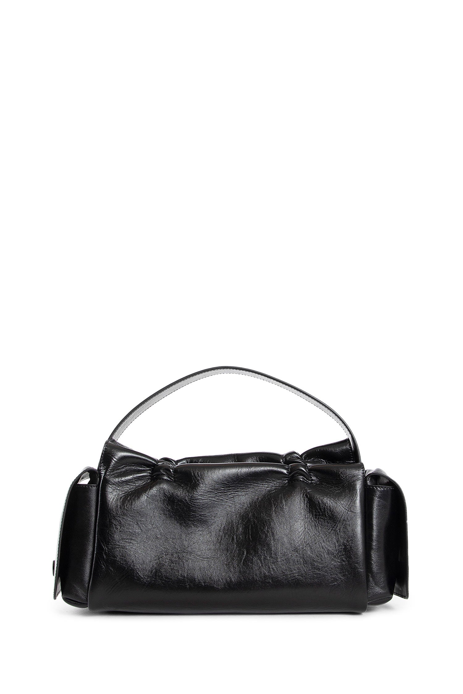 ACNE STUDIOS WOMAN BLACK TOP HANDLE BAGS