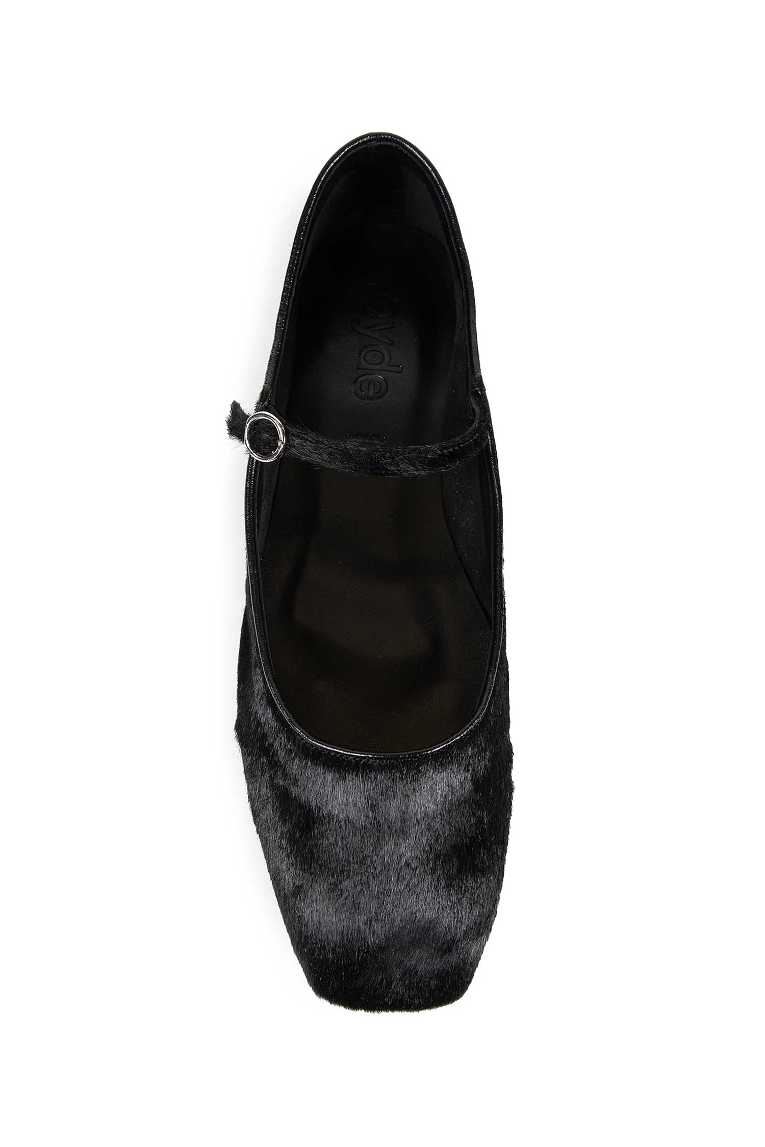 Uma Ponyhair Mary-Jane Flats