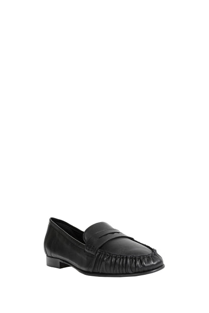 Aldous Ruched Penny-Slot Loafers