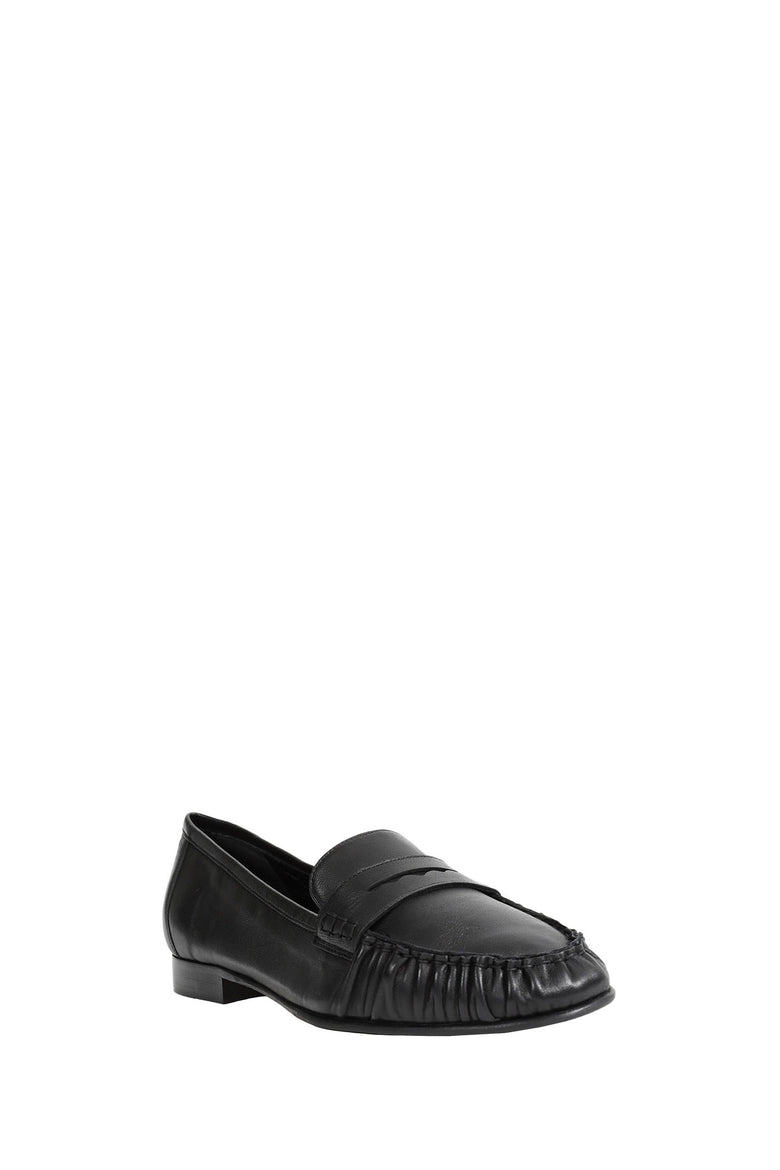
              AEYDE Aldous Ruched Penny-Slot Loafers woman
            