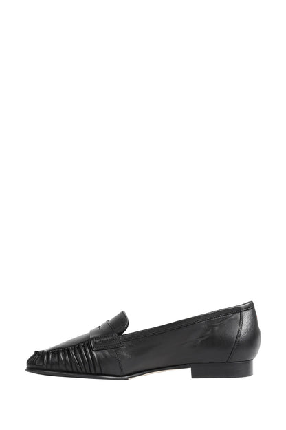 Aldous Ruched Penny-Slot Loafers