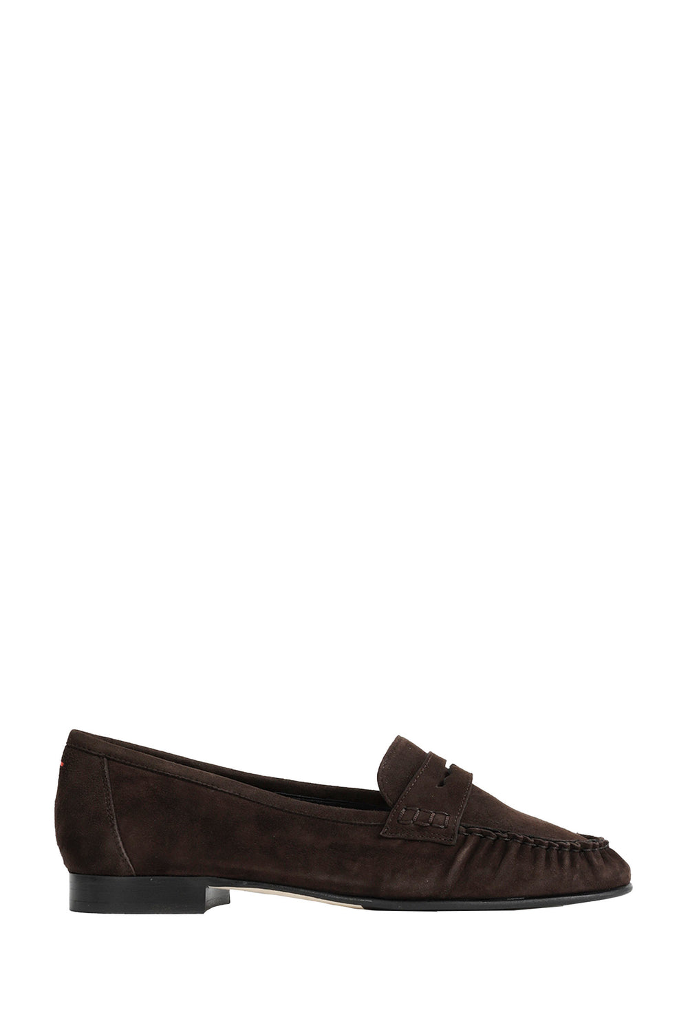 AEYDE Aldous Suede Penny-Slot Loafers woman