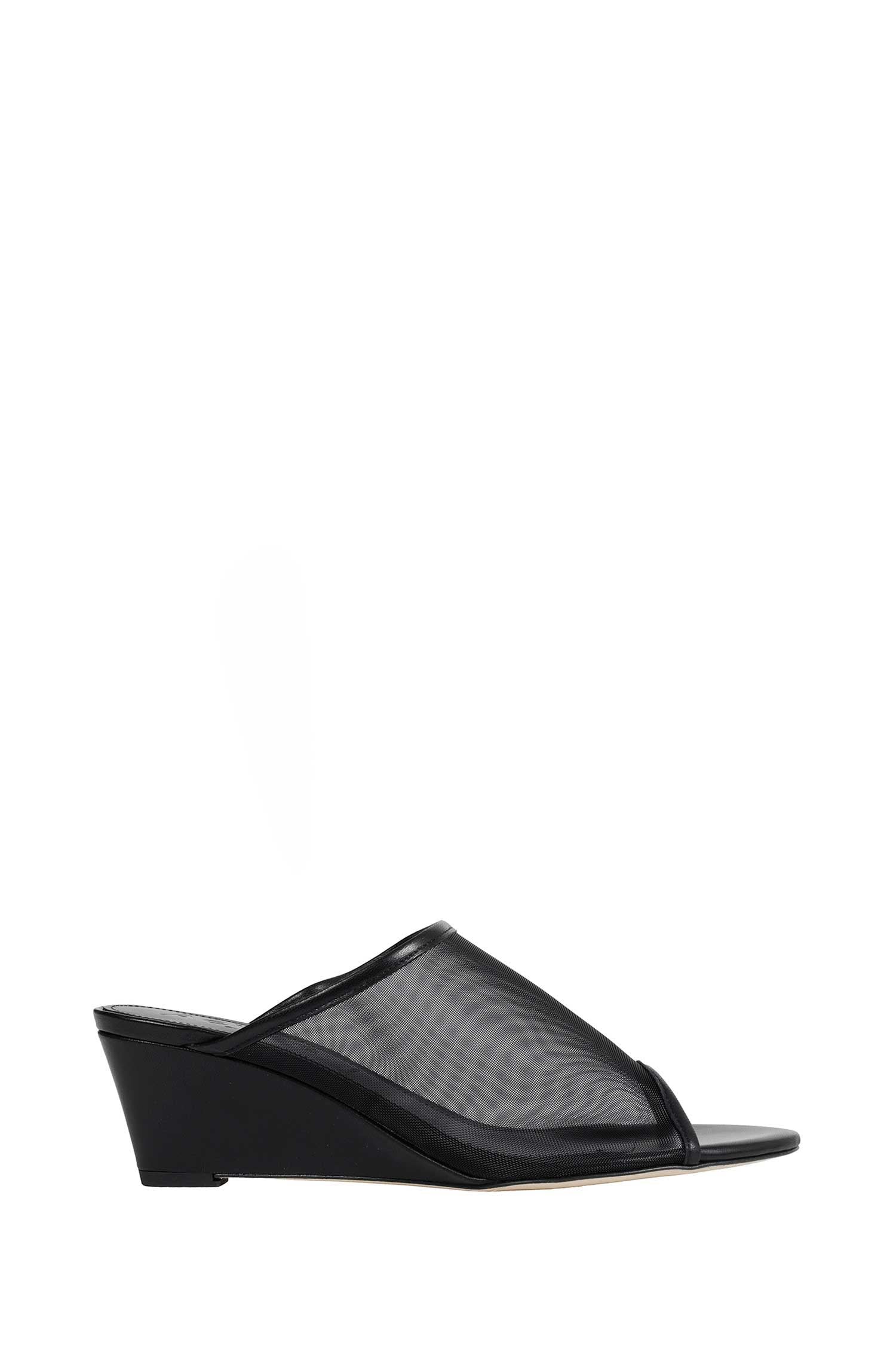 AEYDE Suzanne Mesh and Nappa Mules woman