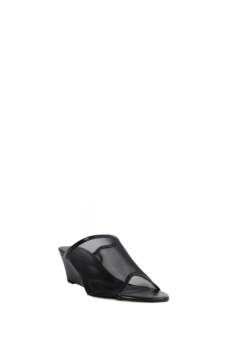AEYDE Suzanne Mesh and Nappa Mules woman