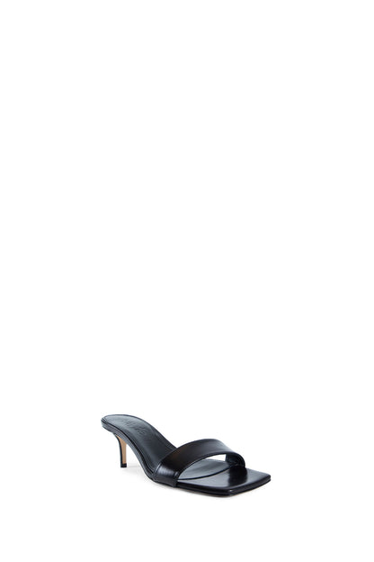 AEYDE WOMAN BLACK SANDALS & SLIDES