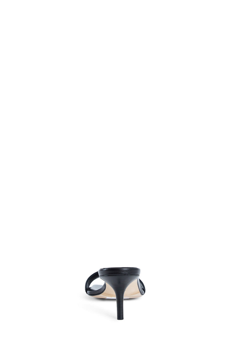 AEYDE WOMAN BLACK SANDALS & SLIDES