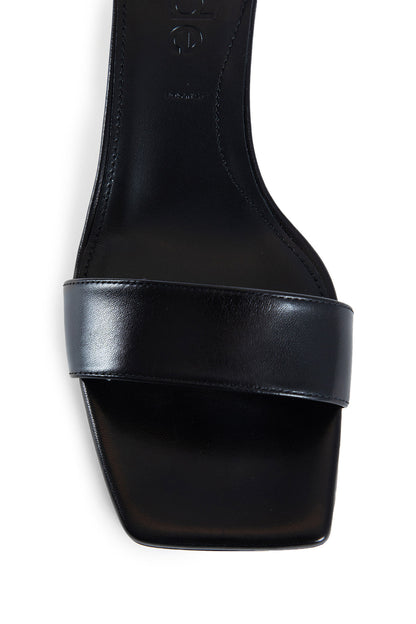 AEYDE WOMAN BLACK SANDALS & SLIDES