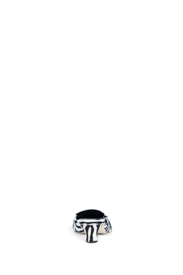 AEYDE WOMAN BLACK&WHITE MULES