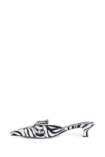 AEYDE WOMAN BLACK&WHITE MULES