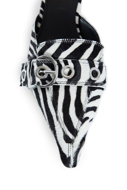 AEYDE WOMAN BLACK&WHITE MULES