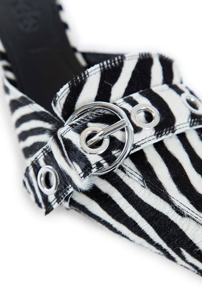 AEYDE WOMAN BLACK&WHITE MULES