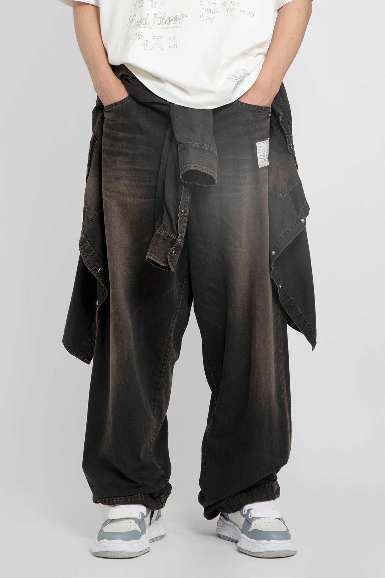 MAISON MIHARA YASUHIRO MAN BLACK JEANS