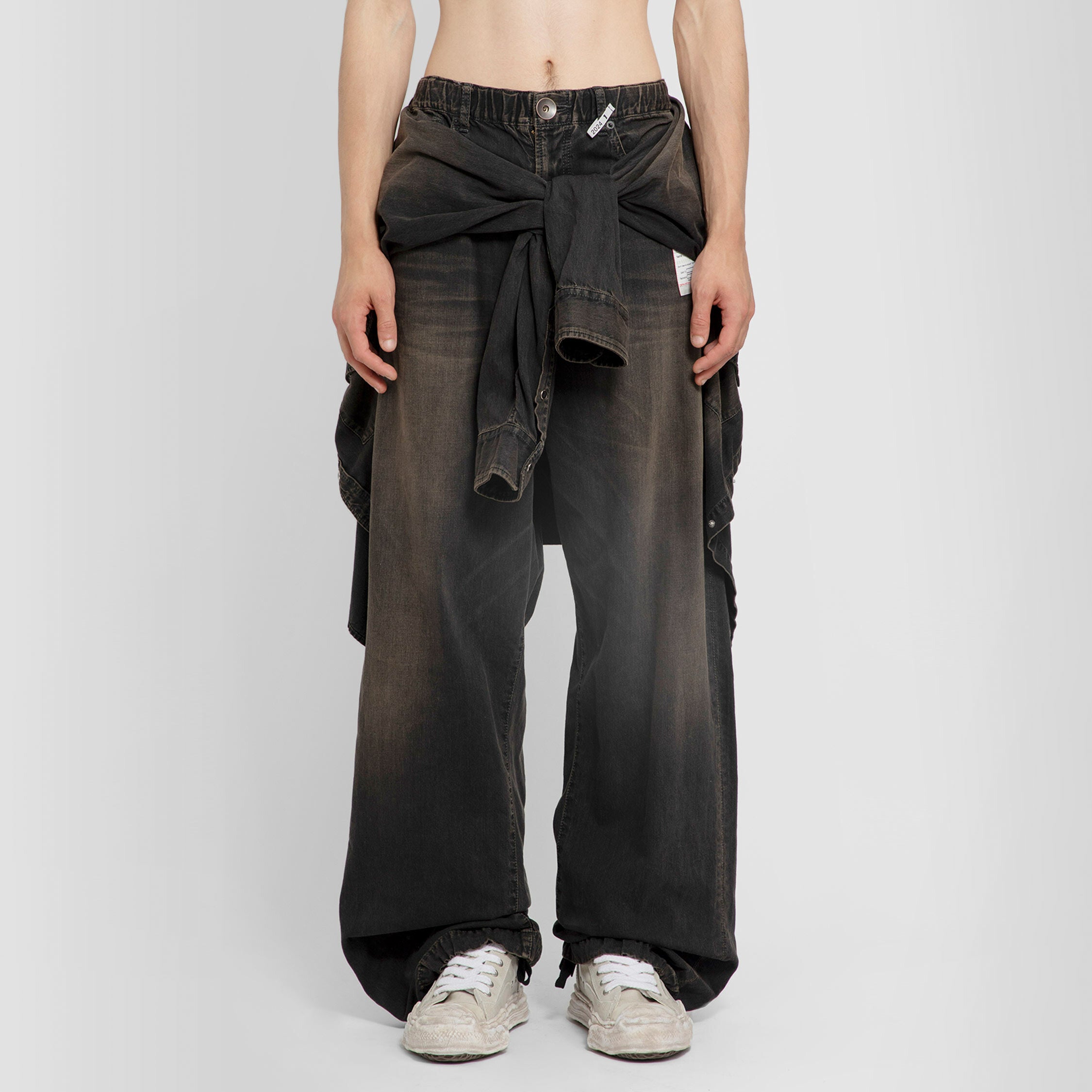 MAISON MIHARA YASUHIRO MAN BLACK JEANS