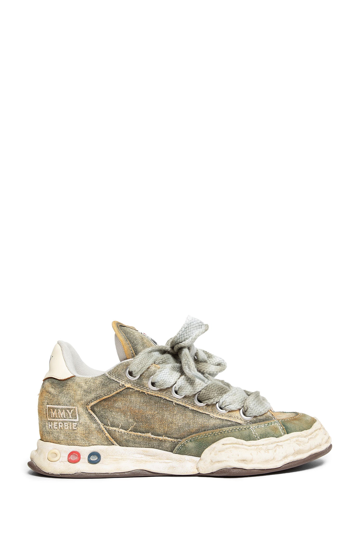 MAISON MIHARA YASUHIRO UNISEX GREEN SNEAKERS