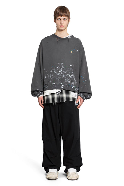 MAISON MIHARA YASUHIRO MAN BLACK SWEATSHIRTS