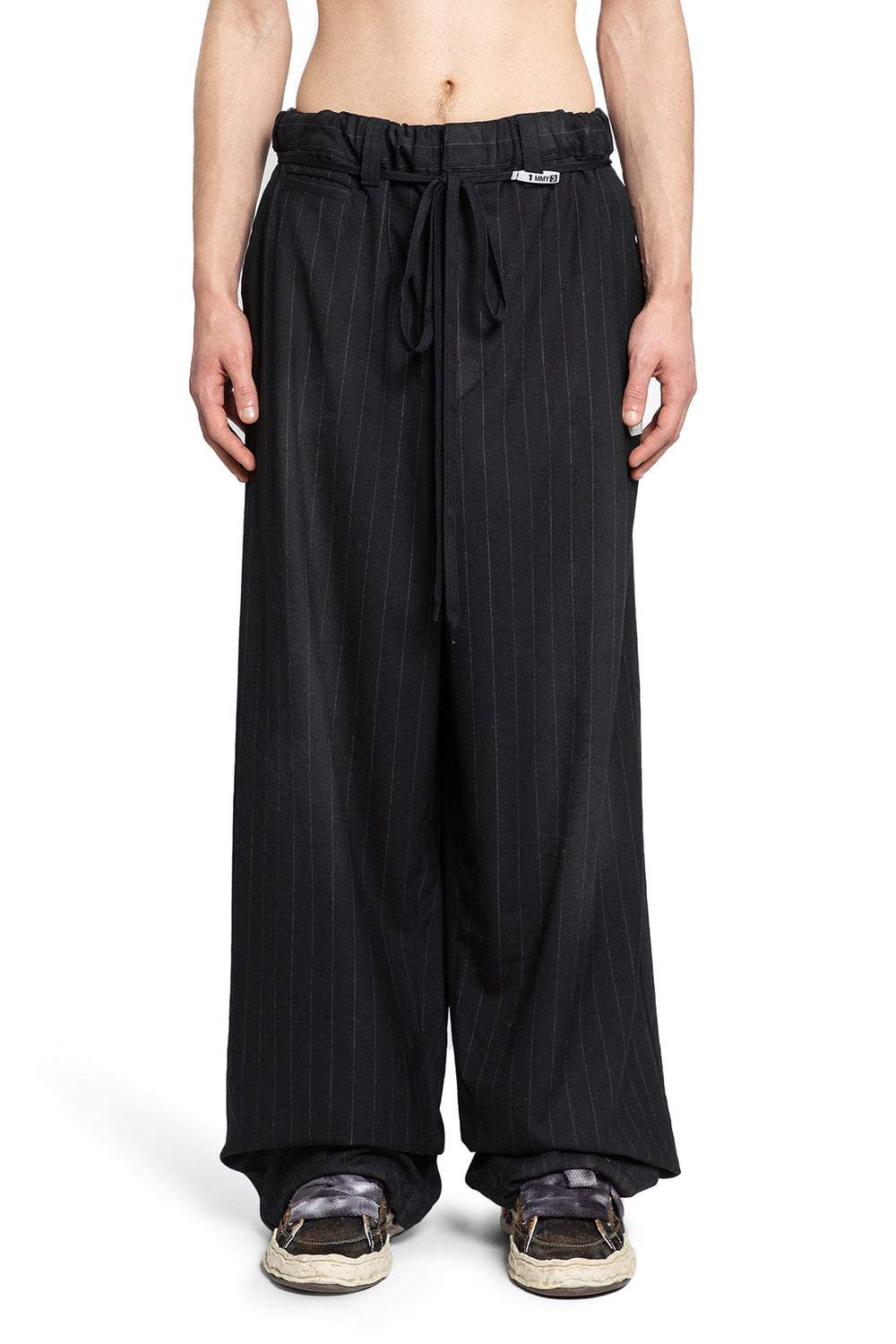 MAISON MIHARA YASUHIRO MAN BLACK TROUSERS