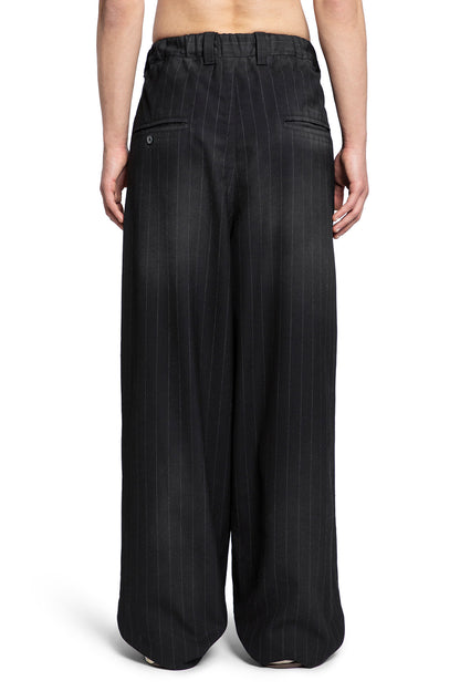 MAISON MIHARA YASUHIRO MAN BLACK TROUSERS