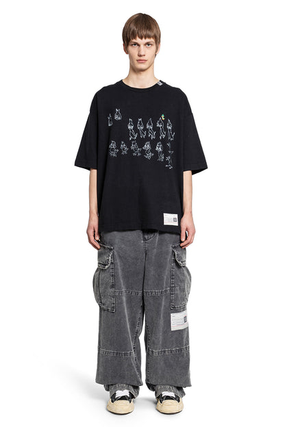 MAISON MIHARA YASUHIRO MAN BLACK TROUSERS