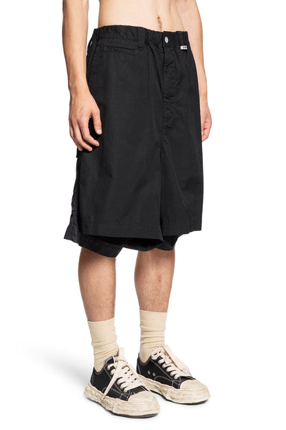 MAISON MIHARA YASUHIRO MAN BLACK SHORTS & SKIRTS