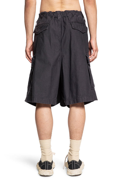 MAISON MIHARA YASUHIRO MAN BLACK SHORTS & SKIRTS