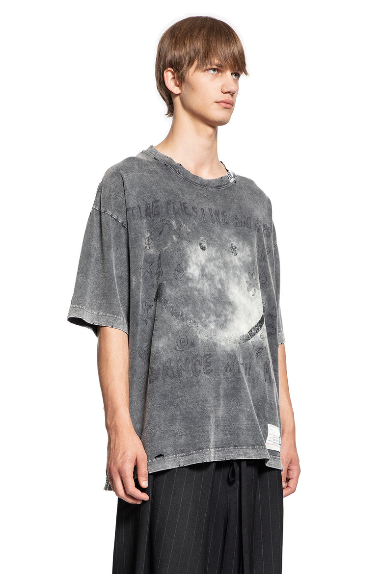 MAISON MIHARA YASUHIRO MAN GREY T-SHIRTS & TANK TOPS