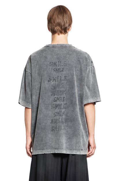 MAISON MIHARA YASUHIRO MAN GREY T-SHIRTS & TANK TOPS