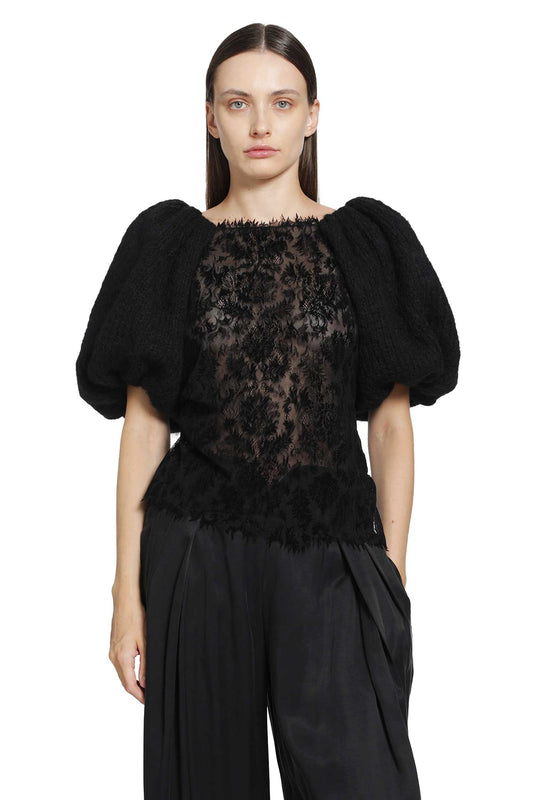 Laia Hand-Knit Alpaca Lace Top