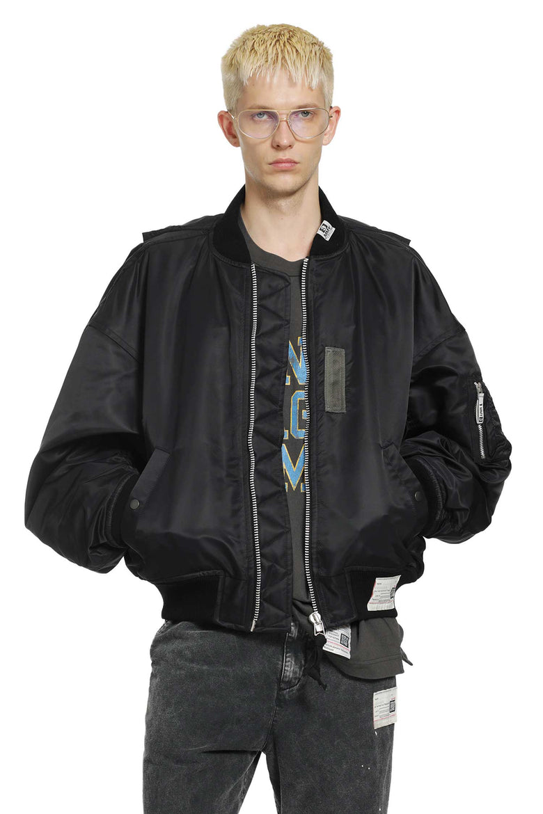 MAISON MIHARA YASUHIRO Vest Combined Bomber Jacket man