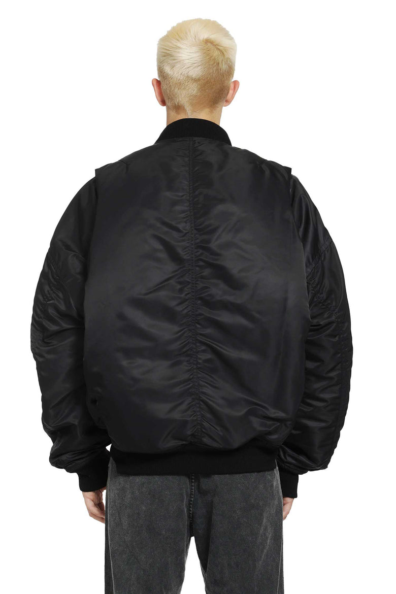 MAISON MIHARA YASUHIRO Vest Combined Bomber Jacket man