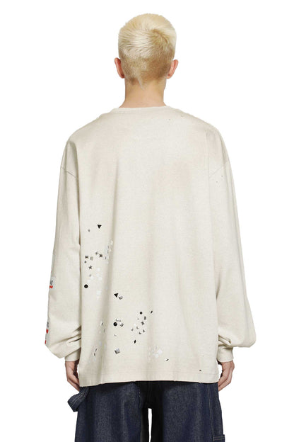 Embellished Sticker Long Sleeve T-Shirt
