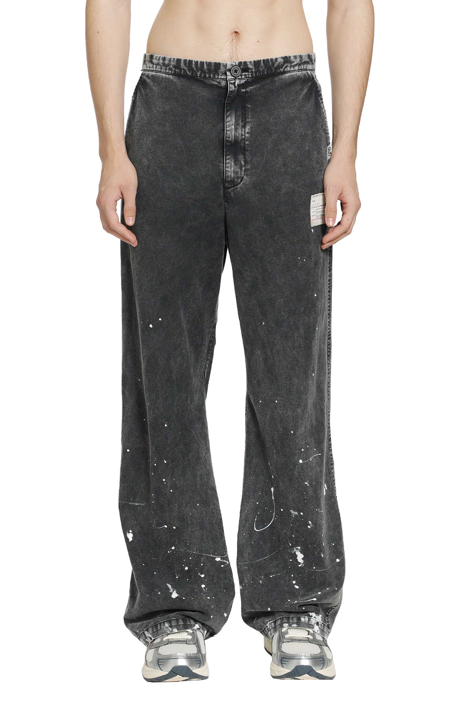 Distressed Cotton Linen Pants
