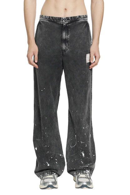 Distressed Cotton Linen Pants