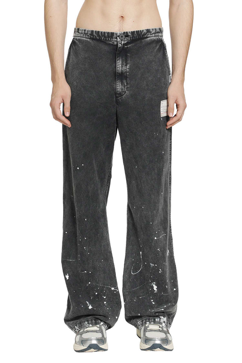 MAISON MIHARA YASUHIRO Distressed Cotton Linen Pants man