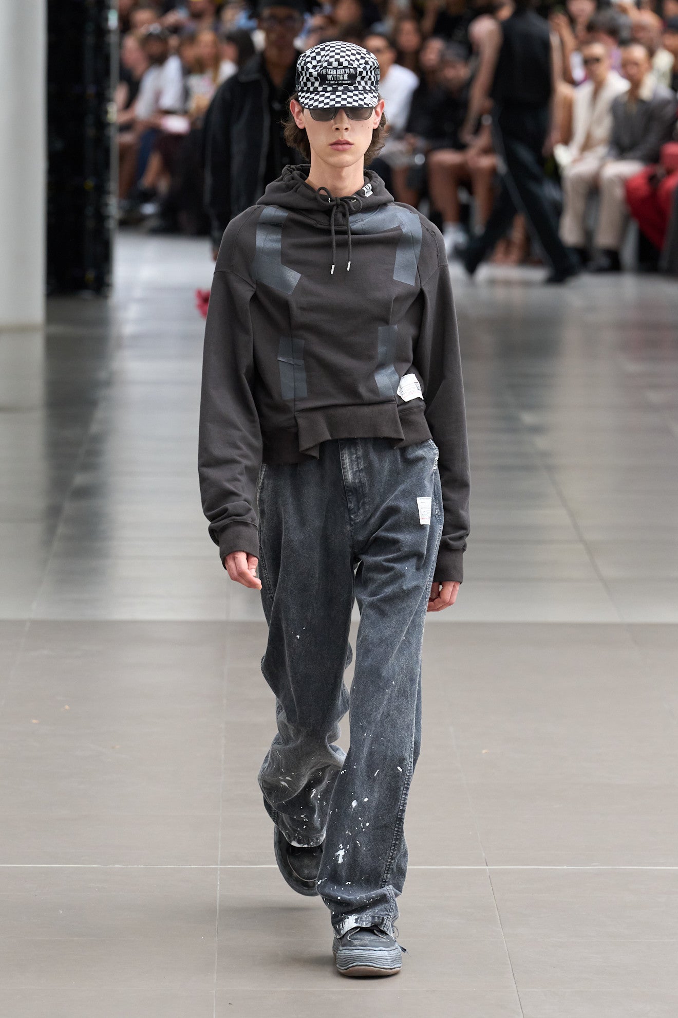 Distressed Cotton Linen Pants